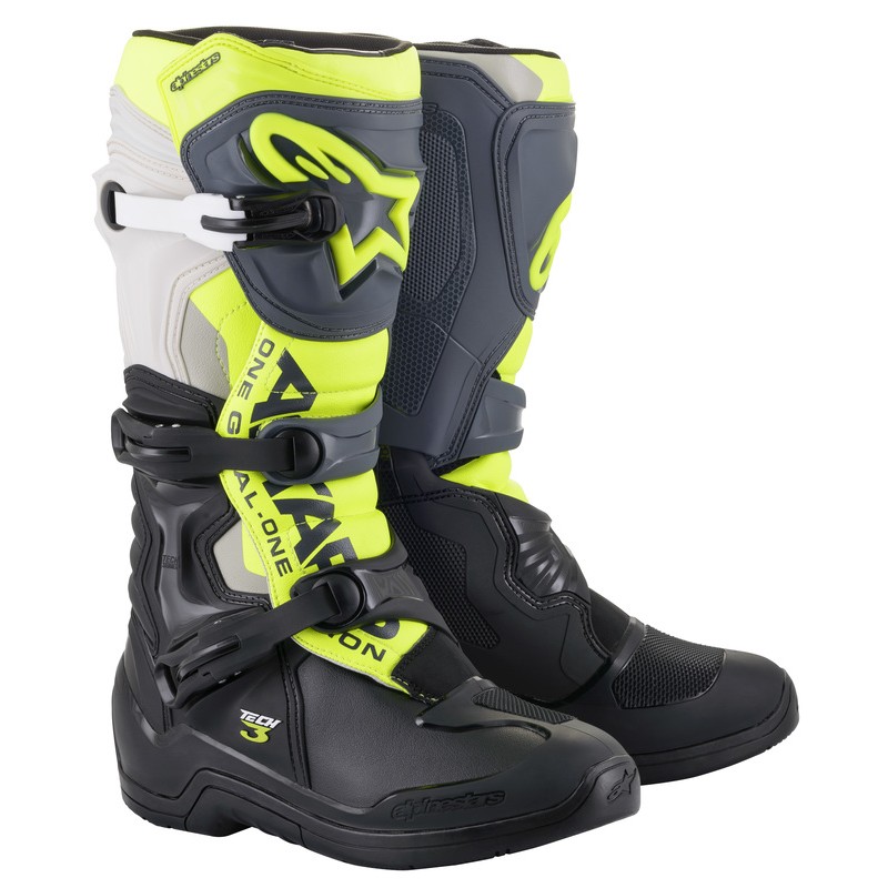 BUTY ALPINESTARS TECH 3 BLACK/COOL GREY/FLUO YELLOW 
