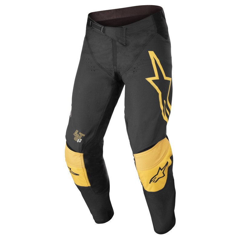 SPODNIE ALPINESTARS TECHSTAR QUADRO BLACK YELLOW TANGERINE 