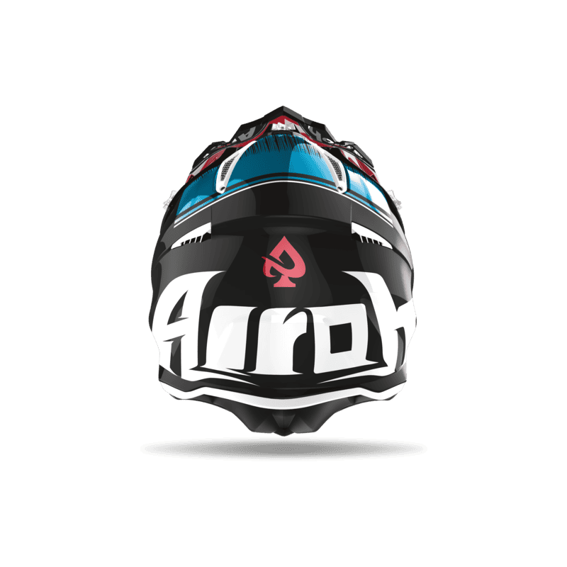 KASK AIROH AVIATOR ACE KYBON BLUE/RED GLOSS 