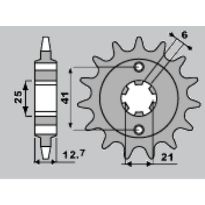 PBR ZĘBATKA PRZEDNIA 288 17 18NC HONDA CB 550F/K 75-80 (ŁAŃC. 530)