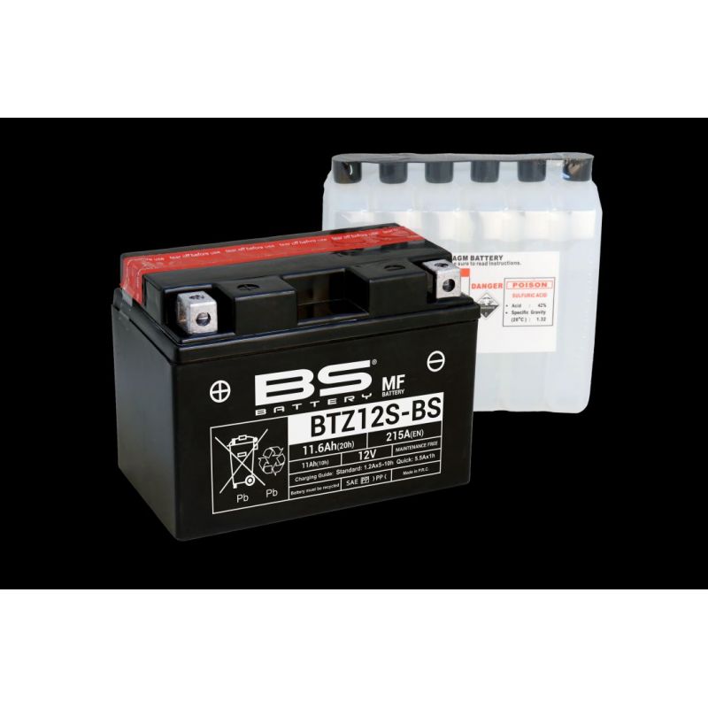 BS AKUMULATOR BTZ12S-BS (YTZ12S, YTZ12S-BS) 12V 11AH 150X86X110 BEZOBS