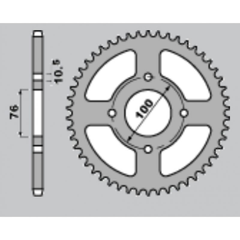 CHT WYPRZEDAŻ ZĘBATKA TYLNA 4301 43 (430143) SUZUKI LT-E LTE 250/300