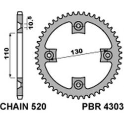 PBR ZĘBATKA TYLNA 4303 39...