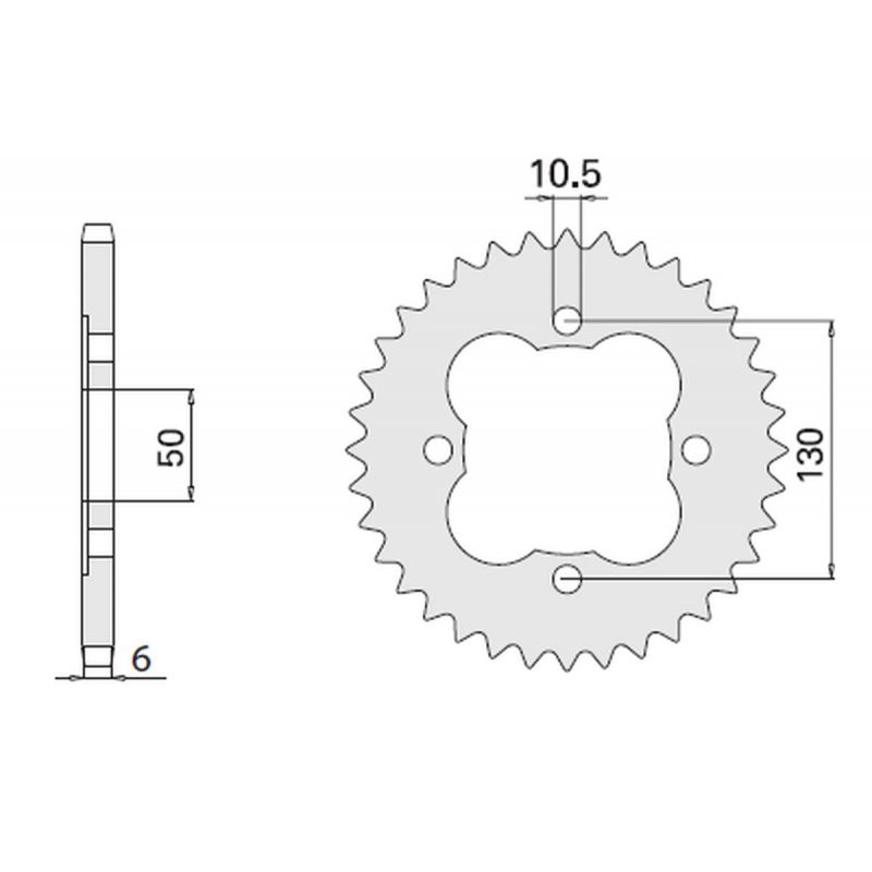 CHT ZĘBATKA TYLNA 4303 39 HONDA TRX 250 300400 450 (2113-39) (JTR1350