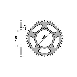 PBR ZĘBATKA TYLNA 4363 41 C45 APRILIA SL 1000 FALCO (00-06) (JTR702.4