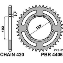 PBR ZĘBATKA TYLNA 4406 53 F...