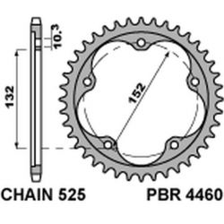PBR ZĘBATKA TYLNA 4460 43 (...