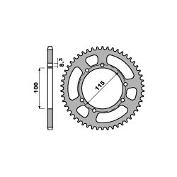 PBR ZĘBATKA TYLNA 4502 52 F...