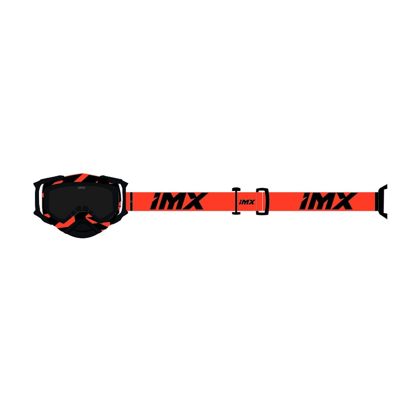 GOGLE IMX DUST GRAPHIC ORANGE GLS/BLACK - SZYBA DARK SMOKE + CLEAR (2 SZYBY W ZESTAWIE) ENDURO CROSS