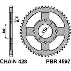 PBR ZĘBATKA TYLNA 4597 42...