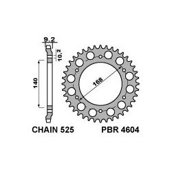 PBR ZĘBATKA TYLNA 4604 42...