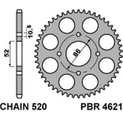 PBR ZĘBATKA TYLNA 4621 30 F...