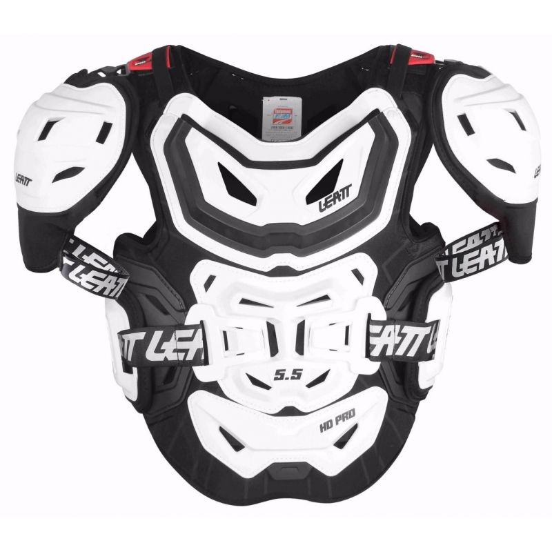 LEATT OSŁONA KLATKI PIERSIOWEJ (BUZER) CHEST PROTECTOR 5.5 PRO HD WHI