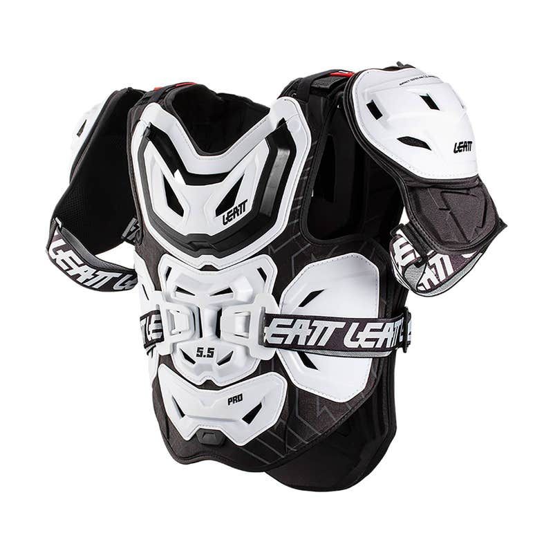 LEATT OSŁONA KLATKI PIERSIOWEJ (BUZER) CHEST PROTECTOR 5.5 PRO WHITE 