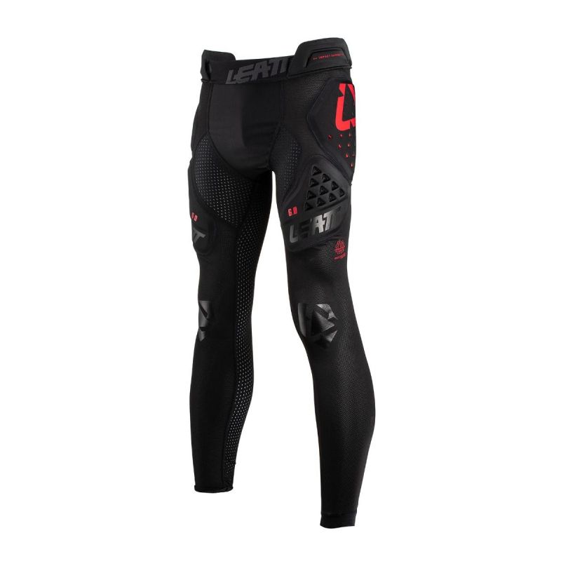 LEATT SPODNIE Z OCHRANIACZAMI IMPACT PANT 3DF 6.0 BLACK KOLOR CZARNY R