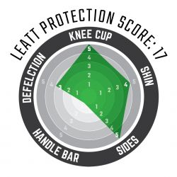 LEATT NAKOLANNIKI OCHRANIACZE KOLAN 3DF HYBRID KNEE GUARD WHITE/BLACK 