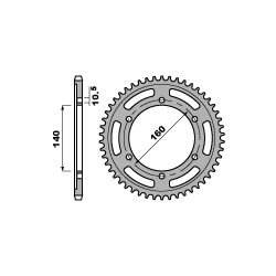 PBR ZĘBATKA TYLNA 50248C45...