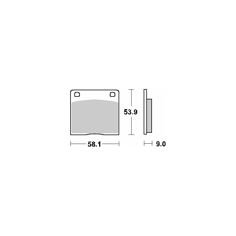 SBS PROMOCJA KLOCKI HAMULCOWE KH36 STREET STANDART CERAMIC KOLOR CZARN