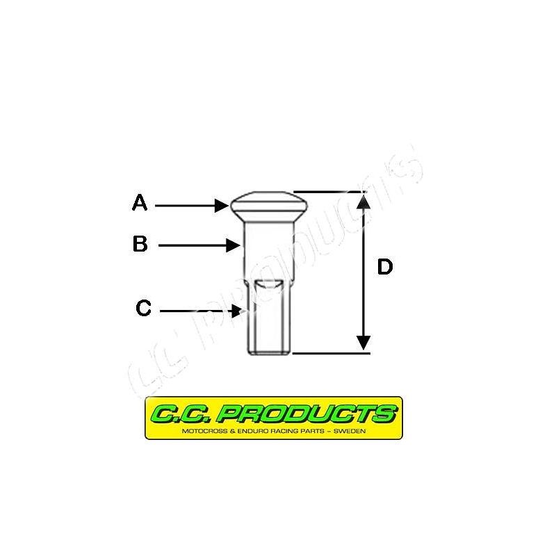 CC NYPEL 8G/300 (3,96MM GWINT, 7,6MM GŁÓWKA) (CC PRODUCTS)