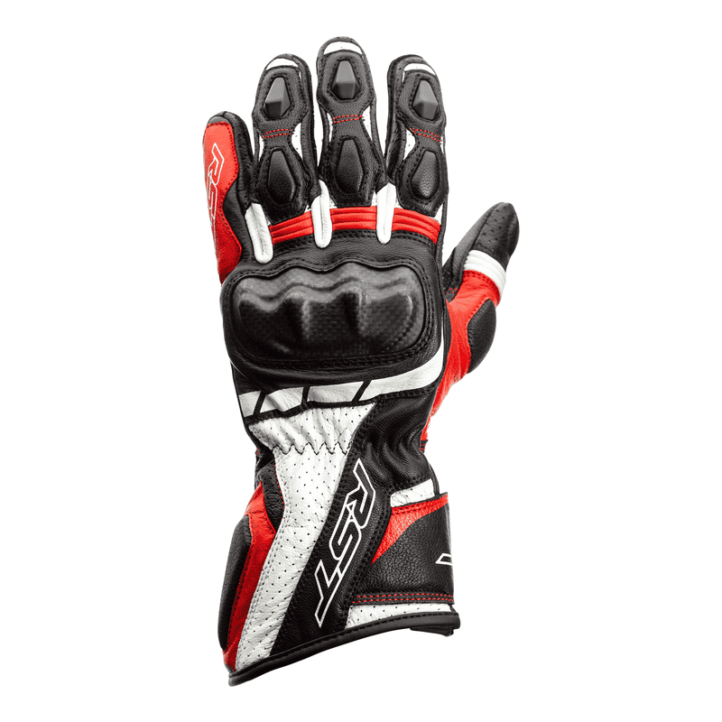 RĘKAWICE SKÓRZANE RST AXIS CE BLACK/RED/WHITE  (2391)