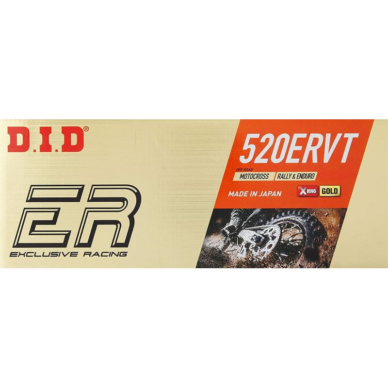 DID 520ERVT-112 ŁAŃCUCH NAPĘDOWY (112 OGNIW) X-RING (ZŁOTY) (OTWAR
