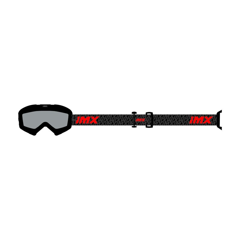 GOGLE IMX MUD BLACK MATT/GREY/RED - SZYBA CLEAR (1 SZYBA W ZESTAWIE) ENDURO CROSS