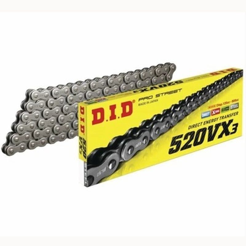 DID 520VX3-108 ŁAŃCUCH NAPĘDOWY (108 OGNIW) X-RING (OTWARTY + ZAKUW