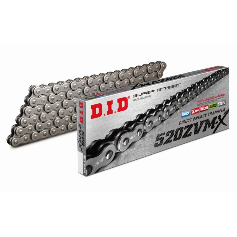 DID 520ZVMX-98 ŁAŃCUCH NAPĘDOWY (98 OGNIW) X-RING (OTWARTY + ZAKUWK