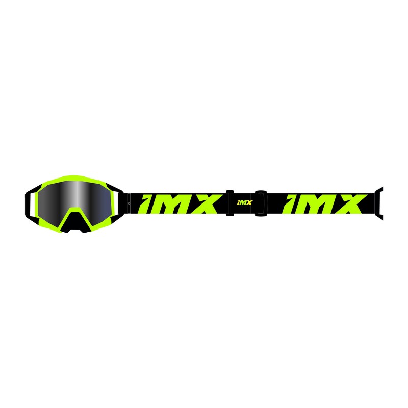 GOGLE IMX SAND FLUO YELLOW MATT/BLACK - SZYBA SILVER IRIDIUM + CLEAR (2 SZYBY W ZESTAWIE) ENDURO CROSS