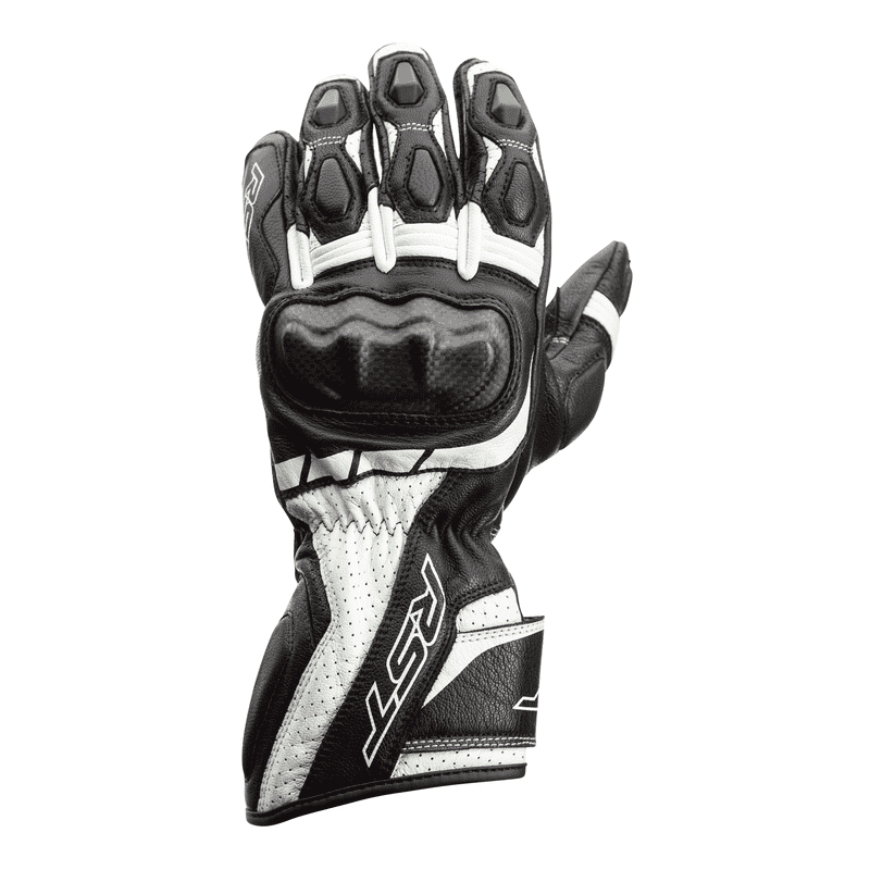 RĘKAWICE SKÓRZANE RST AXIS CE BLACK/WHITE  (2391)