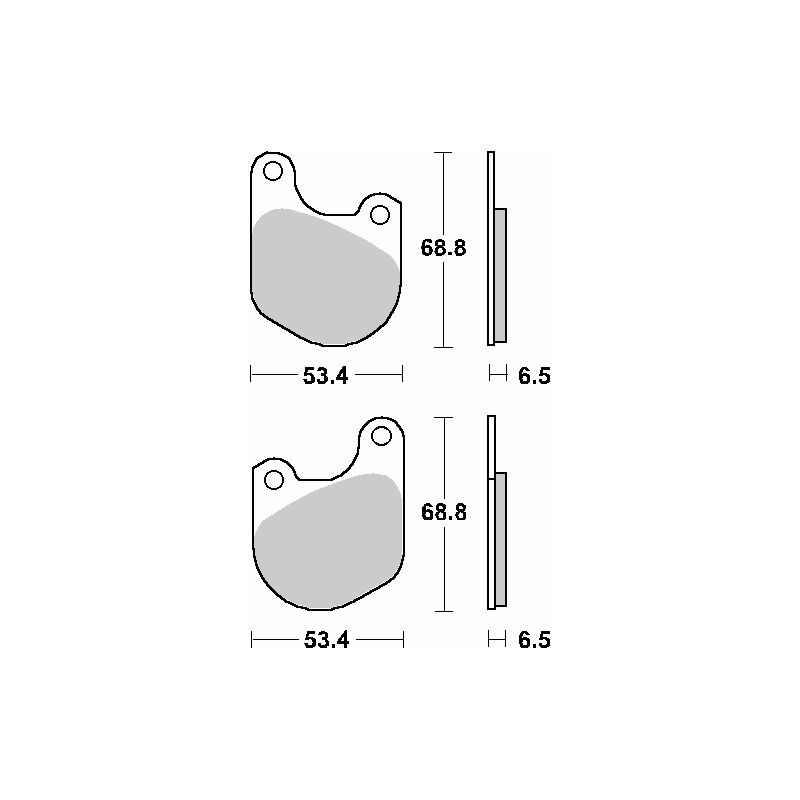 SBS WYPRZEDAŻ KLOCKI HAMULCOWE KH71 STREET STANDART CERAMIC KOLOR CZA