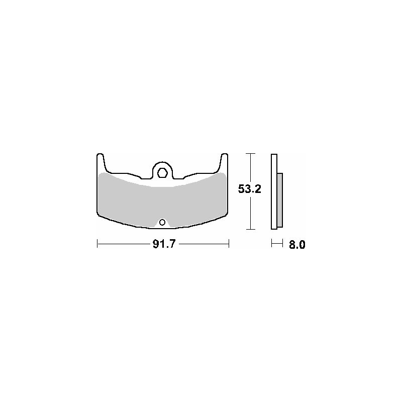 SBS PROMOCJA KLOCKI HAMULCOWE KH80 STREET STANDART CERAMIC KOLOR CZARN