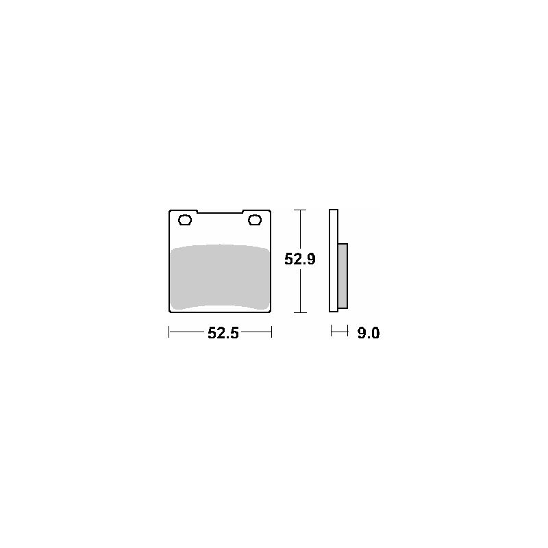 SBS KLOCKI HAMULCOWE KH63 / KH161 STREET PERFORMANCE (EXCEL) SINTER KO