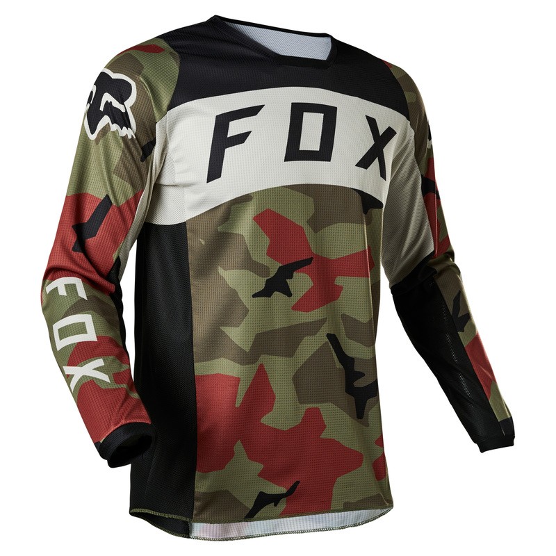 BLUZA FOX 180 BNKR GREEN CAMO  ENDURO CROSS
