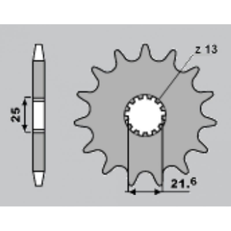 JR ZĘBATKA PRZEDNIA 566 13 (56613JT) SUZUKI RF/GSX/GSXR/GSF, YAMAHA F
