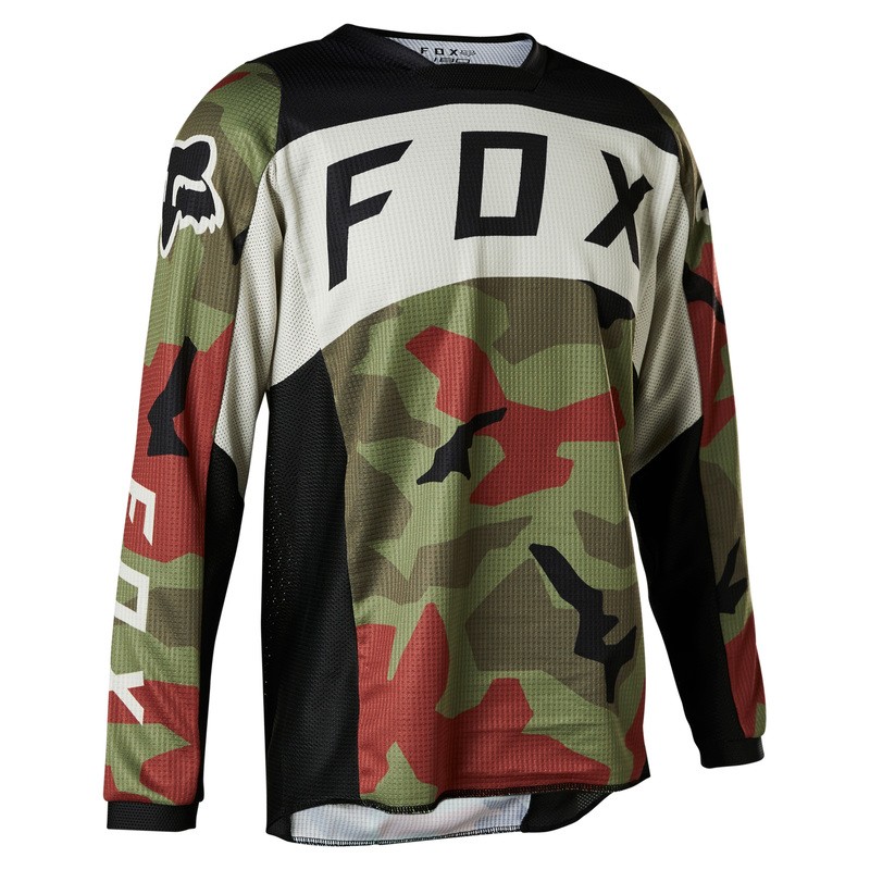 BLUZA FOX JUNIOR 180 BNKR GREEN CAMO  ENDURO CROSS