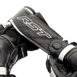 RĘKAWICE SKÓRZANE RST AXIS CE BLACK/WHITE  (2391)
