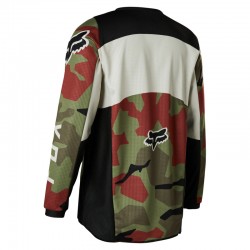 BLUZA FOX JUNIOR 180 BNKR GREEN CAMO  ENDURO CROSS