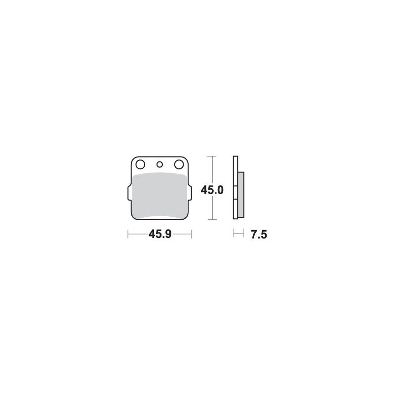 SBS PROMOCJA KLOCKI HAMULCOWE KH84 STREET STANDART CERAMIC KOLOR CZARN