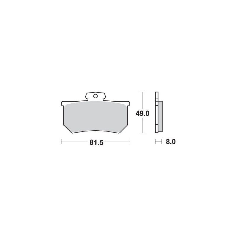 SBS WYPRZEDAŻ KLOCKI HAMULCOWE KH107 STREET STANDART CERAMIC DO ZACIS