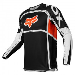 BLUZA FOX 360 DVIDE BLACK/WHITE/ORANGE  ENDURO CROSS