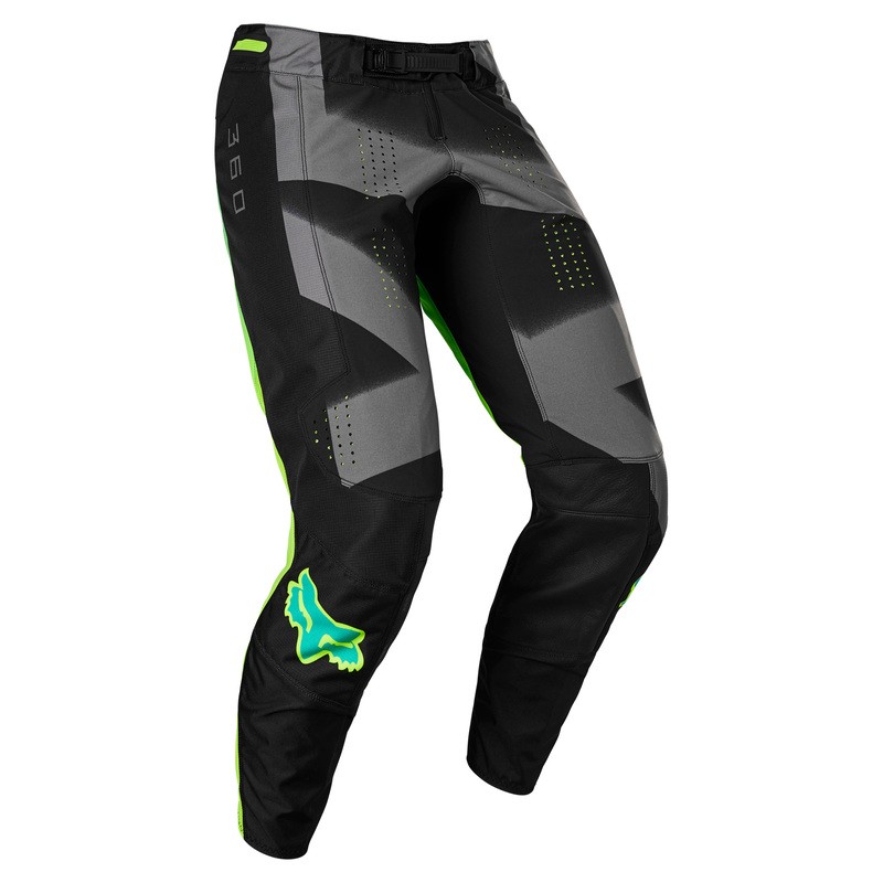 SPODNIE FOX 360 RKANE GREY/YELLOW  ENDURO CROSS