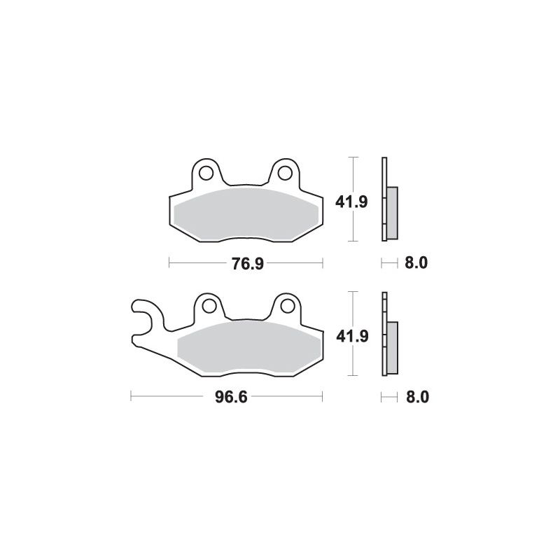 SBS KLOCKI HAMULCOWE KH135 / KH214 STREET PERFORMANCE (EXCEL) SINTER K