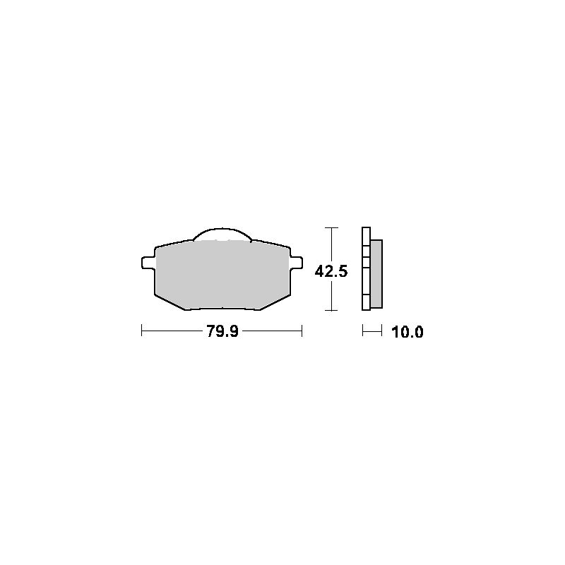 SBS PROMOCJA KLOCKI HAMULCOWE KH136 STREET STANDART CERAMIC KOLOR CZAR