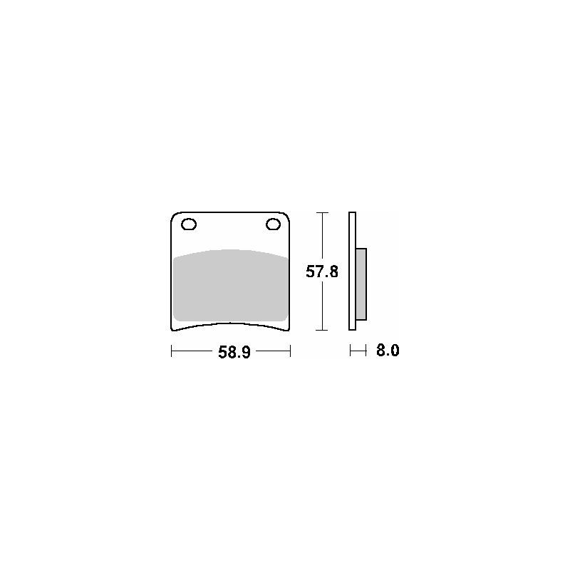 SBS KLOCKI HAMULCOWE KH146 STREET STANDART CERAMIC KOLOR CZARNY