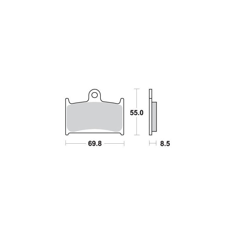 SBS KLOCKI HAMULCOWE KH145 / KH236 STREET PERFORMANCE (EXCEL) SINTER K