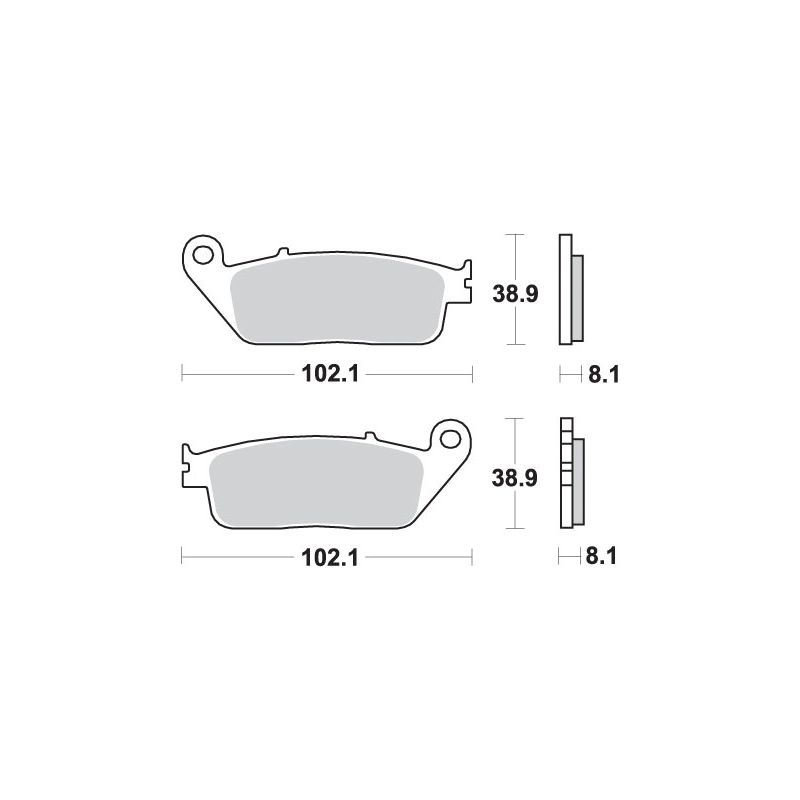 SBS KLOCKI HAMULCOWE KH142 / KH226 STREET PERFORMANCE (EXCEL) SINTER K