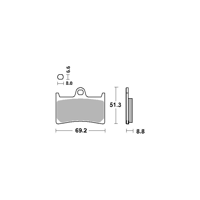 SBS KLOCKI HAMULCOWE KH252 / KH380 STREET PERFORMANCE (EXCEL) SINTER K