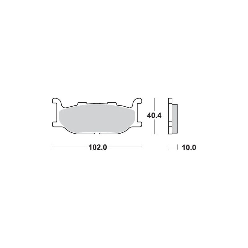 SBS KLOCKI HAMULCOWE KH179 STREET STANDART CERAMIC KOLOR CZARNY