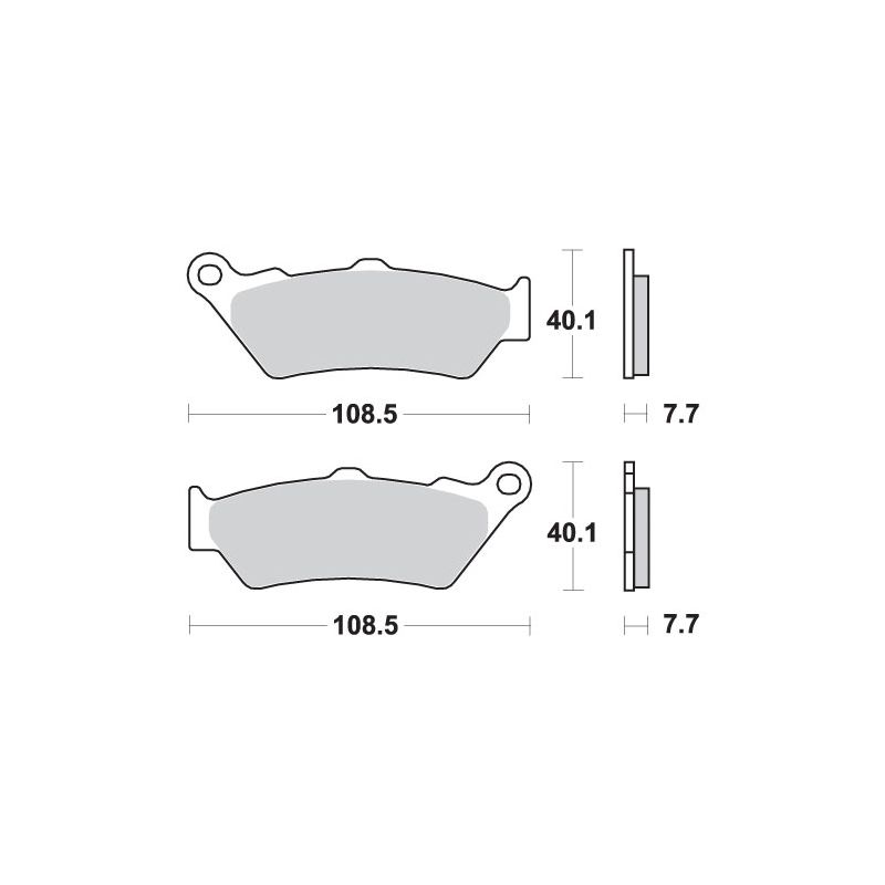 SBS KLOCKI HAMULCOWE KH209 / KH209/2 STREET PERFORMANCE (EXCEL) SINTER